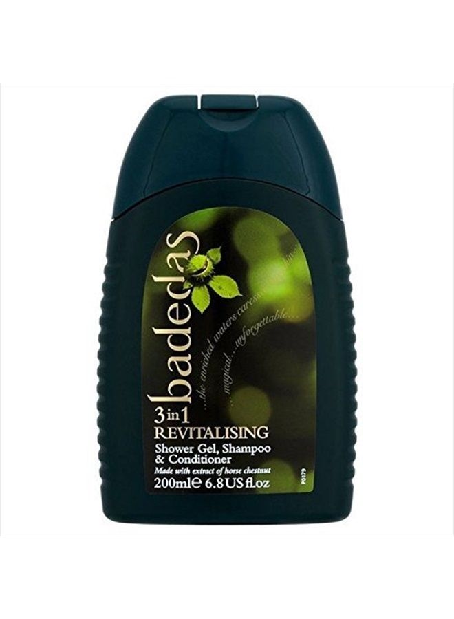 Revitalising Shower Gel, Shampoo & Conditioner 200ml (PACK OF 6)