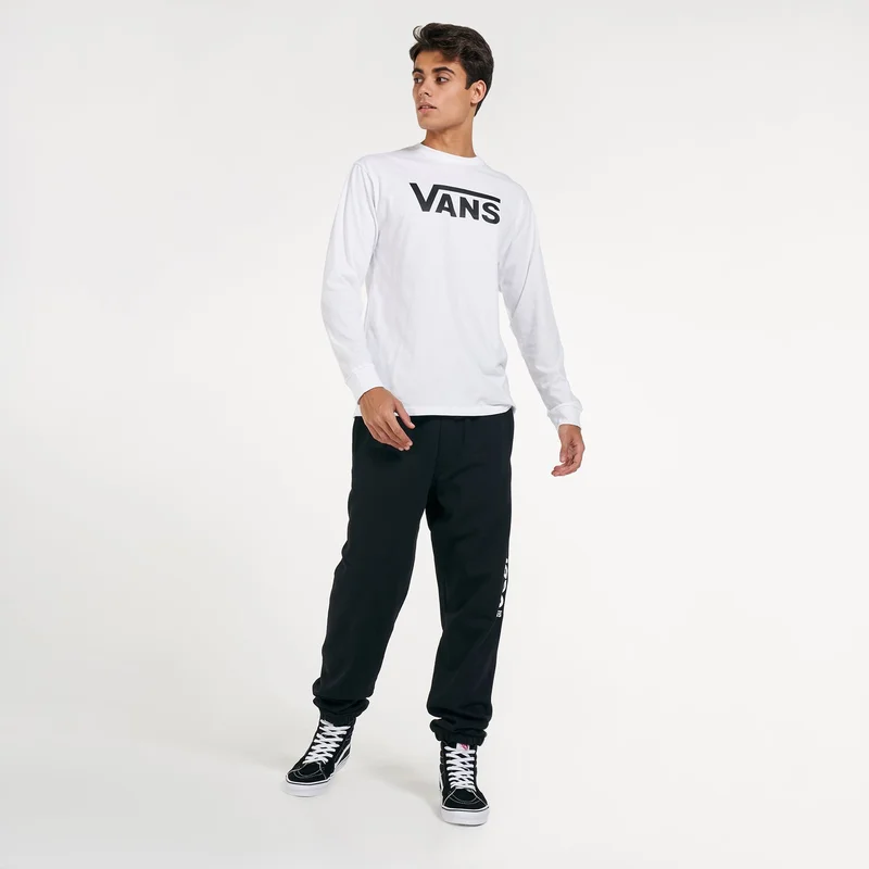 VANS White Men's Classic Long Sleeves T-Shirt for Men | Best Price UAE