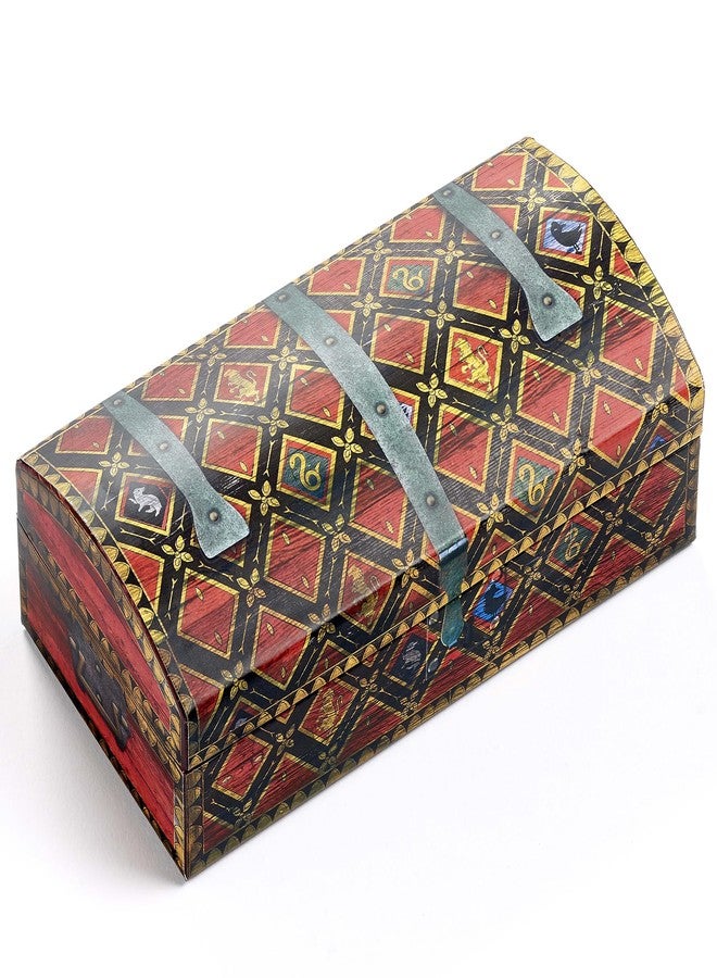 هاري بوتر علبة هدايا هاري بوتر للكويتش مع قلادة وأقراط على شكل كرة ذهبية لطيفة، مقاس واحد، مصنوعة من الزنك، بدون أحجار كريمة. - Image 4