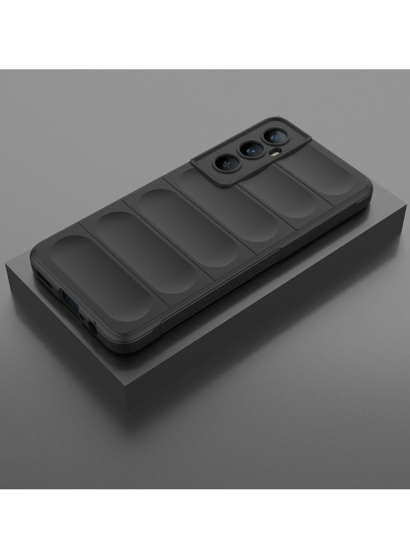 غطاء الحالة لمنطقة C65 4G ، ثقيلة المهام 3D نمط مخطط حسي ناعم سيليكون كامل Portection غطاء الهاتف مقاوم للصدمات أسود - Image 3