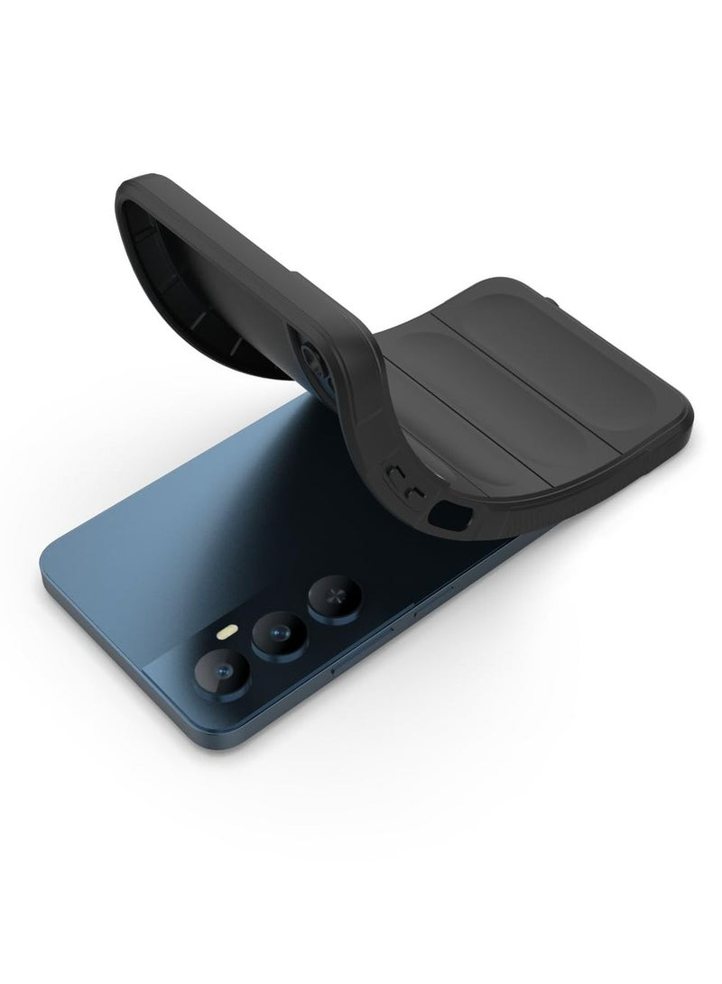 غطاء الحالة لمنطقة C65 4G ، ثقيلة المهام 3D نمط مخطط حسي ناعم سيليكون كامل Portection غطاء الهاتف مقاوم للصدمات أسود - Image 5