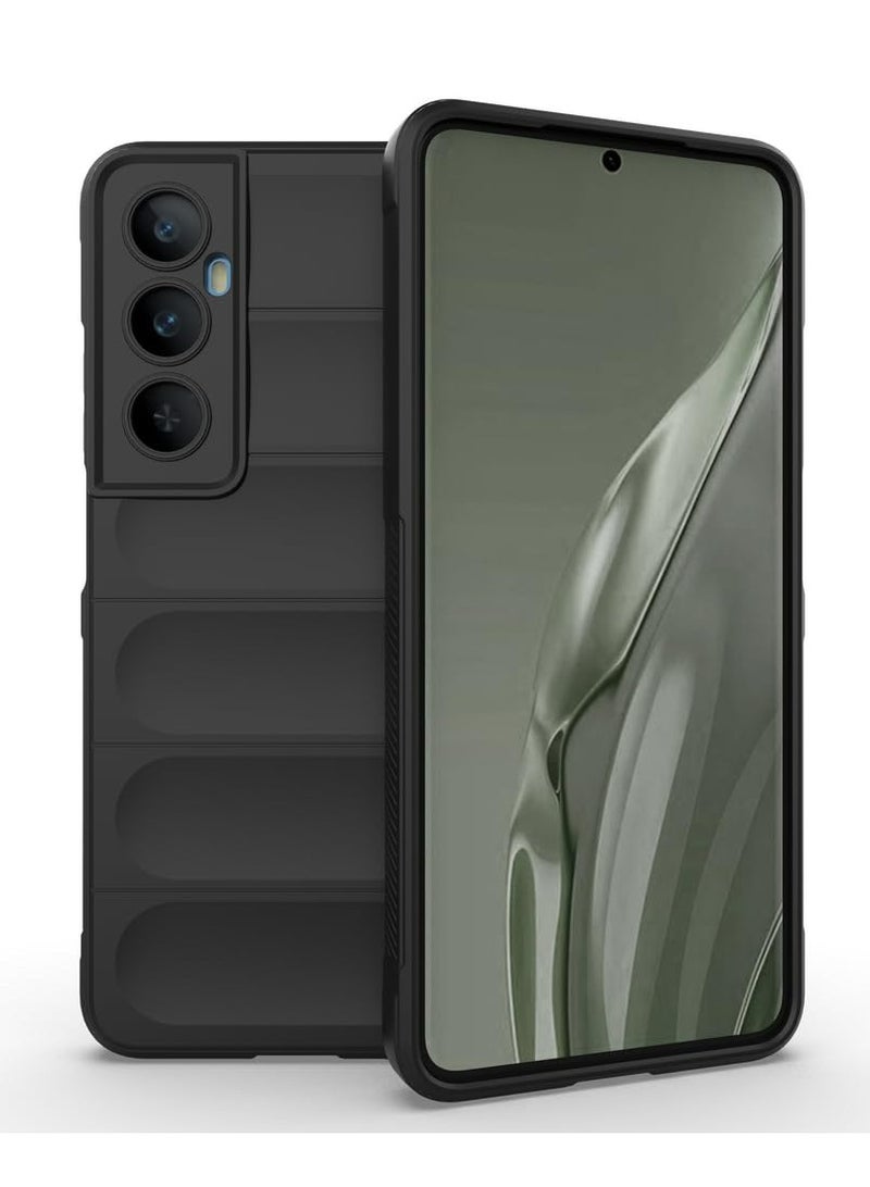 غطاء الحالة لمنطقة C65 4G ، ثقيلة المهام 3D نمط مخطط حسي ناعم سيليكون كامل Portection غطاء الهاتف مقاوم للصدمات أسود - Image 1
