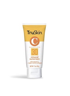 TruSkin Naturals Truskin Mineral Face Sunscreen Spf 30 Mineral Sunscreen For Face With Zinc Oxide Vitamin C & Vegan Marine Collagen Reef Safe Sunscreen For Sensitive Skin 1.7 Fl Oz  - Image 3