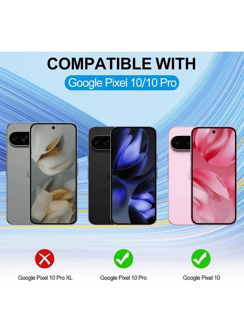 جراب متوافق مع Google Pixel 10 / Google Pixel 10 Pro - غطاء شفاف من مادة TPU السيليكونية، مقاوم للصدمات، حماية للكاميرا، وزوايا معززة ضد الصدمات - شفاف - Image 4