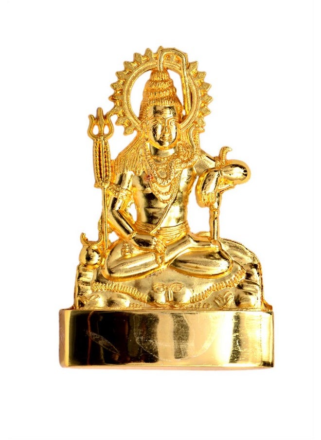 AKS God Shiva and Hanumanji Gold Plated Statue - Idol for Pooja, Car Dashboard, Home, Office Décor, Gifting Decorative Showpiece, Temple Gift (Zinc, Golden). - pzsku/ZBAB4501A8648F1D27CA5Z/45/_/1741429344/ae843ce2-3c1b-466a-b7e7-a77b6c8fa898