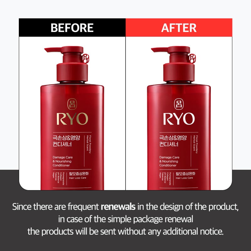 RYO Damage Care & Nourishing Conditioner with Korean Ginseng & Caffeine - Repair and Moisturizing, Anti Loss Care, Strengthening hair roots, 16 Fl Oz. - Image 2