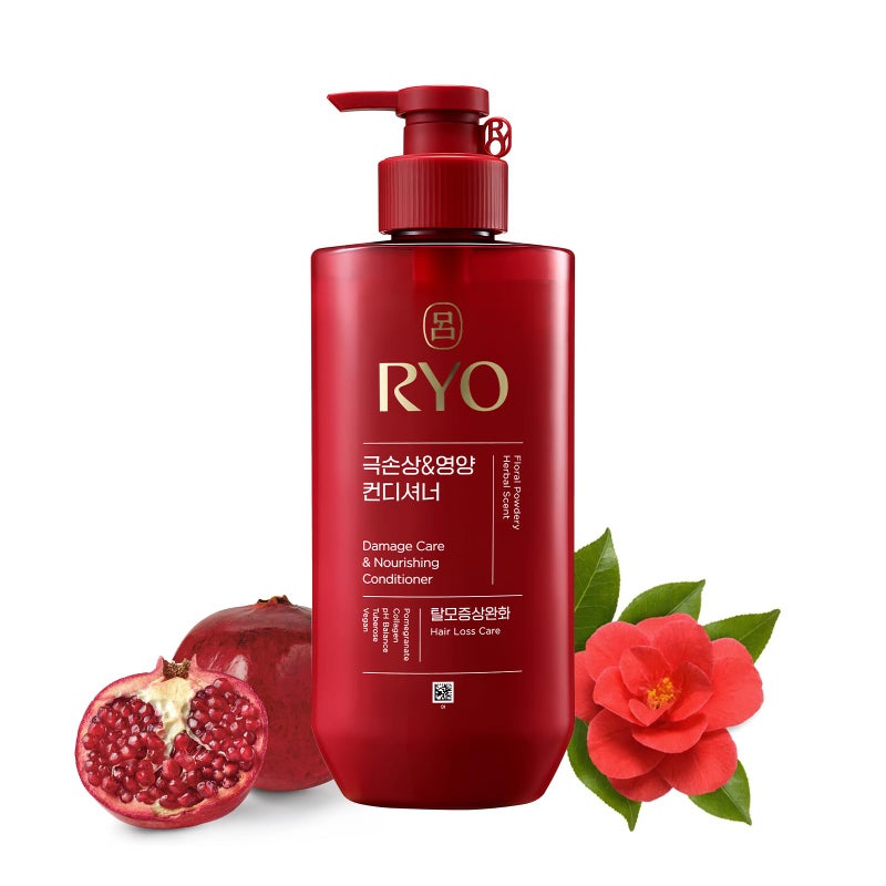 RYO Damage Care & Nourishing Conditioner with Korean Ginseng & Caffeine - Repair and Moisturizing, Anti Loss Care, Strengthening hair roots, 16 Fl Oz. - Image 1