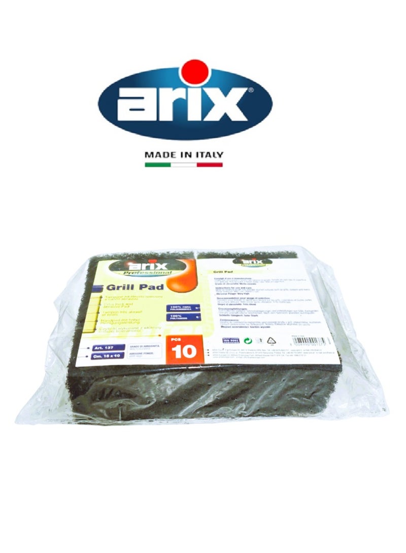 arix وسادة الشواء الاحترافية من أريكس - فرك كاشط ثقيل لل تنظيف الصعب - Image 2