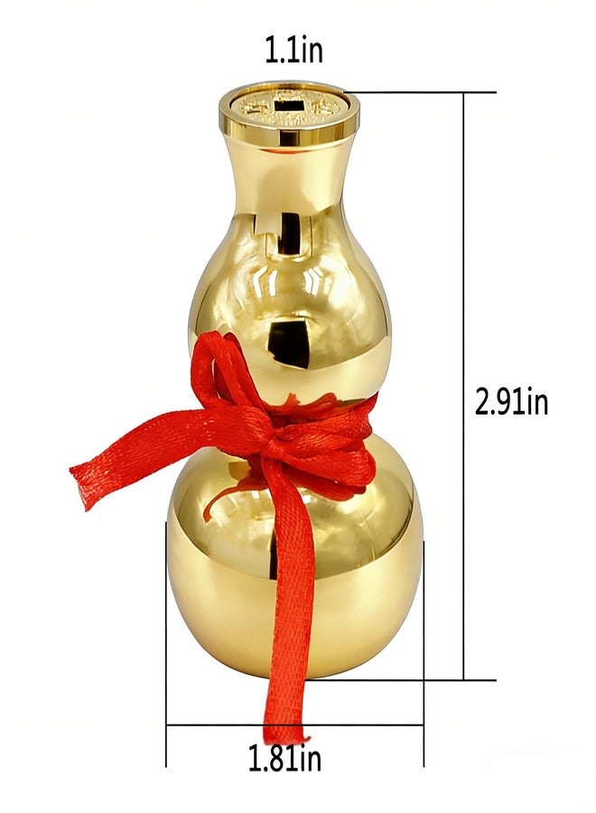 Fengshuibringluck Feng Shui 3in Derco Brass Wu Lou/Hu Lu Gourd Amulet - Image 4