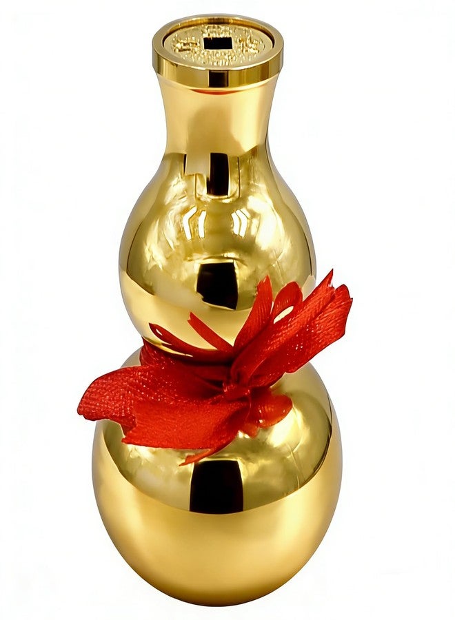 Fengshuibringluck Feng Shui 3in Derco Brass Wu Lou/Hu Lu Gourd Amulet - Image 1