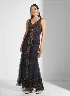Amelia Rose V-Neck Maxi Dress  - Image 4