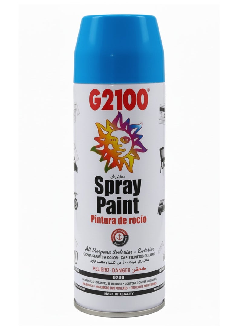 G2100 Spray Paint 400ml | 240 Gram (Blue)– High-Quality Multipurpose Paint