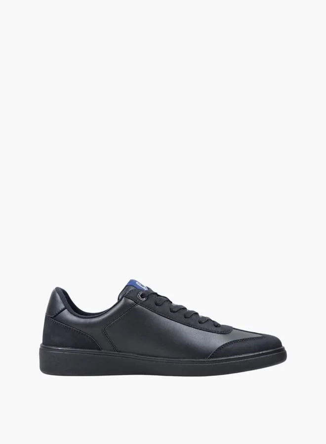 Men's Panelled Sneakers with Lace-Up Closure - SEATTLE