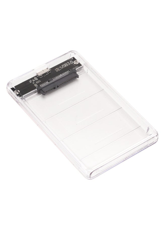 External Transparent SSD Solid State Mechanical 2.5 Inch Notebook SATA Serial Port USB 3.0 High Speed Mobile Hard Disk Box-Color:Type-c 3.1 Transparent White Hard Drive Box - Image 5