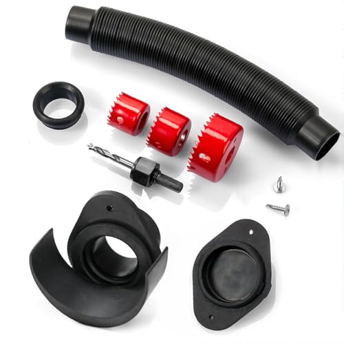XCWT Rain Barrel Diverter Kit for 2x3 Downspout Rain Water Diverter Connector System Fits Rectangular Downspouts Converts Plastics Barrel into Rain Barrel - Image 1