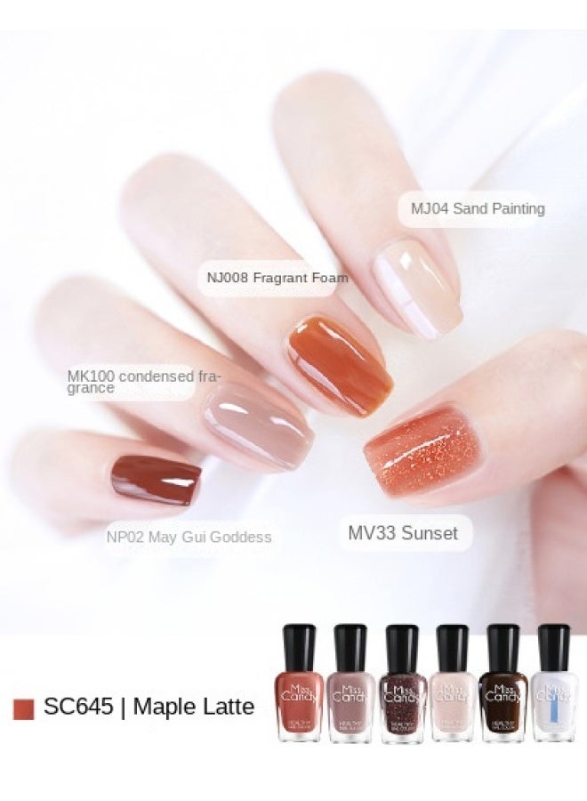 Miss Candy Pack Set】healthy Nail Polish, No Uv Light Needed, Long-lasting Peelable Nail Varnish, Whitening Effect Manicure Kit, Beginner-friendly Gift - Image 1