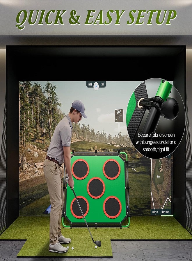 IGRL Golf Game, Golf Chipping Game Set with 4 Adjustable Angles & Sturdy Metal Tube, Portable Golf Target Game for Adults with Club, Balls, Mat & Carry Bag, Indoor Outdoor Backyard Lawn Gifts for Men - Image 4