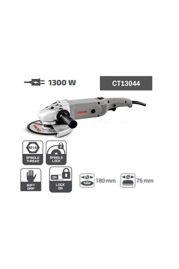 كراون صاروخ قطعيه كراون 7 بوصه 1300 وات موديل Crown CT13044 - Image 2