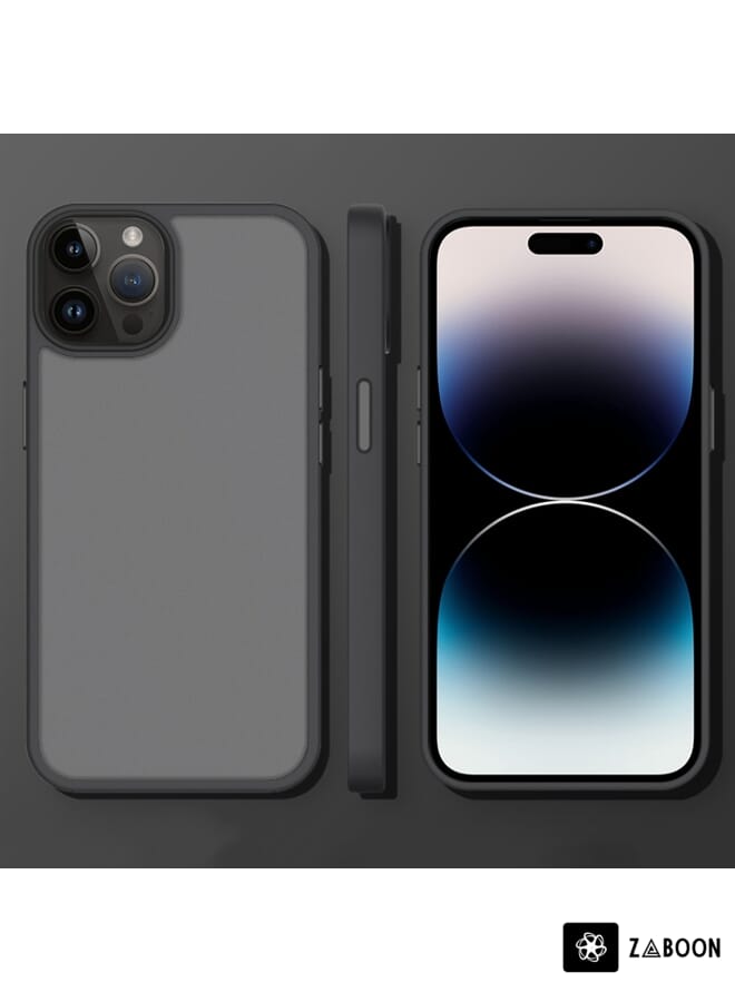 Zaboon Protective Case For iPhone 14 Pro Translucent Frosted Shockproof - Image 1