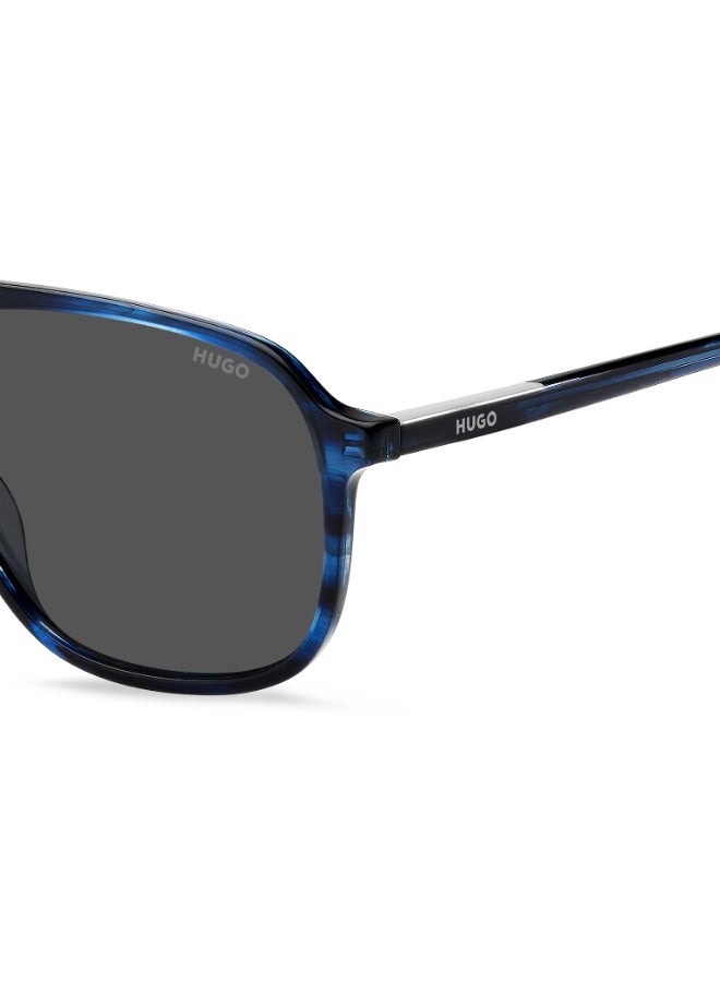 HUGO HG 1398/S Sunglasses Blue Square - Image 5