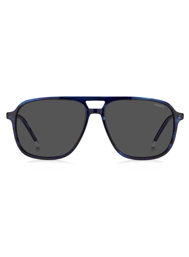 HUGO HG 1398/S Sunglasses Blue Square - Image 3