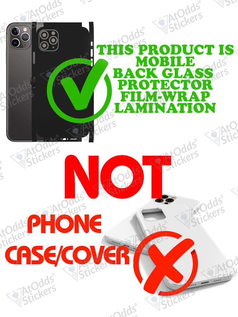 AtOdds - Full Body Back Screen Guard Protector Film - 3D Textured Lamination Wrap Skin Sticker for iPhone 17 Pro Max | Scratchproof Matte Finish (Design - Black CF) - Image 3