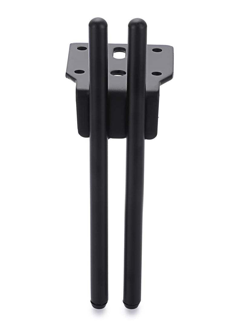 SYOSI - 4pcs Modern Black Iron Furniture Support Legs, Metal Feet for Diy TV Cabinet, Ottoman, Cupboard, Sofa and More, 15cm - Image 1
