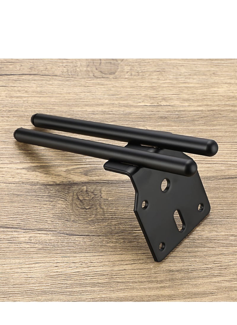 SYOSI - 4pcs Modern Black Iron Furniture Support Legs, Metal Feet for Diy TV Cabinet, Ottoman, Cupboard, Sofa and More, 15cm - Image 1