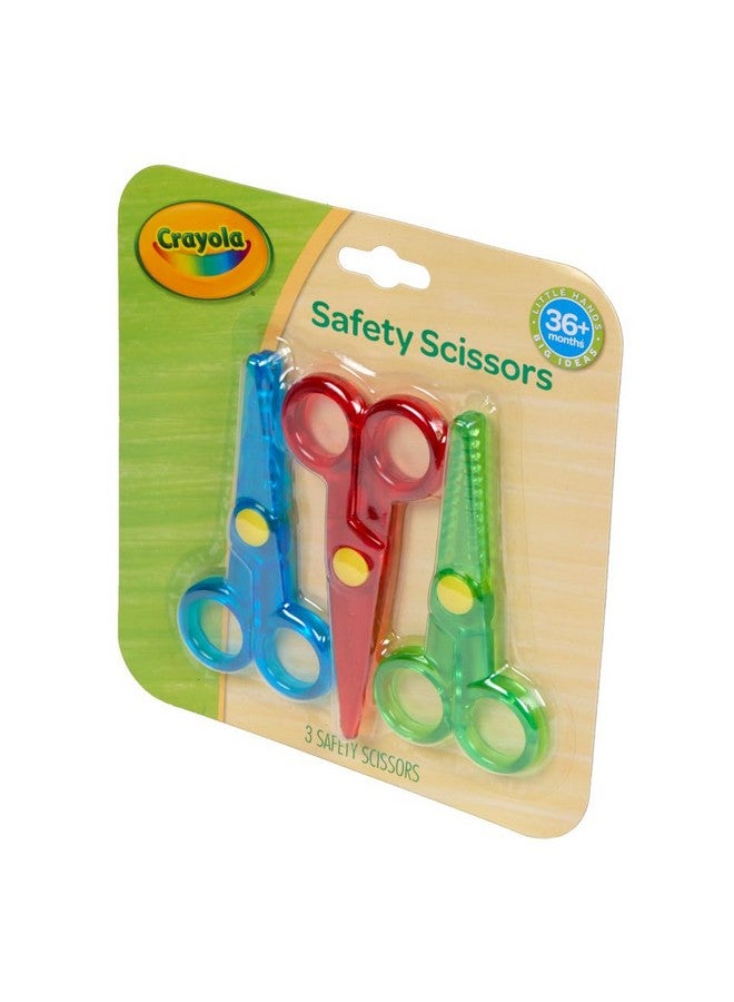 Crayola Toddler Safety Scissors (3 Pack), Blunt Tip Training Scissors for Preschool, Kids Art Supplies, Right & Left Handed, 3 Styles - Image 5
