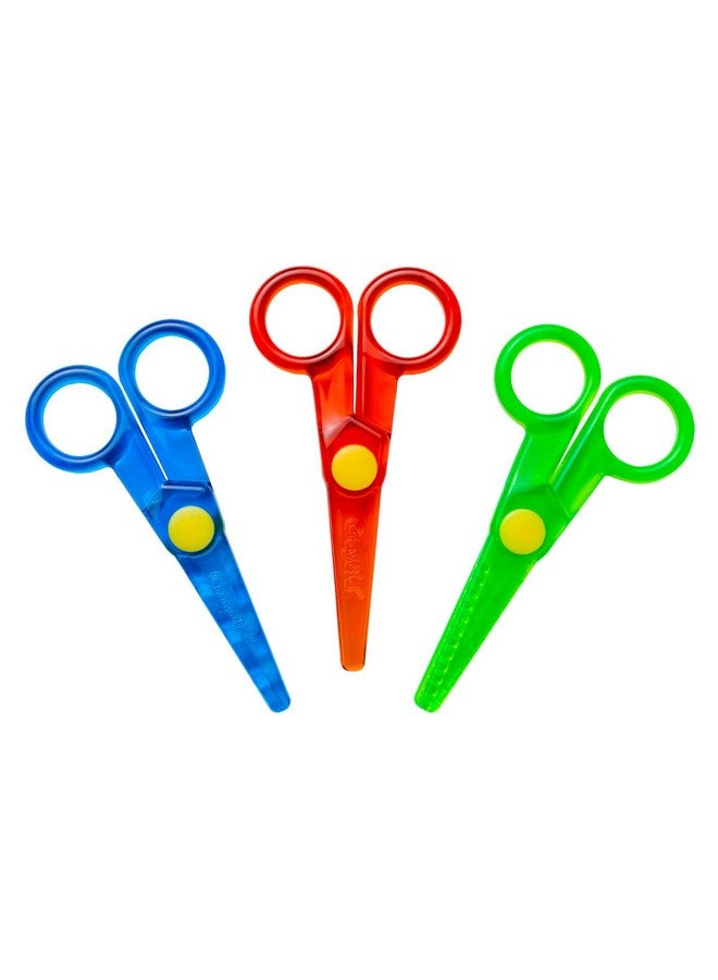 Crayola Toddler Safety Scissors (3 Pack), Blunt Tip Training Scissors for Preschool, Kids Art Supplies, Right & Left Handed, 3 Styles - Image 4