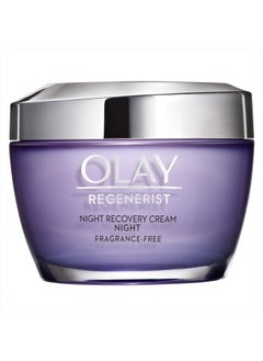 Olay Regenerist Night Recovery Cream Face Moisturizer, Fragrance Free, 1.7 oz  - Image 1