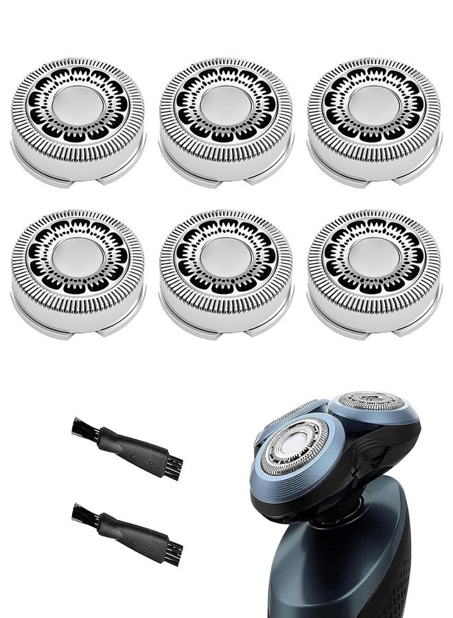 Tomorrow will be better SH60 Replacement Head Series 6000 Compatible with Philips Norelco 6000 Replacement Heads Blades Shaver Razors for Philips Norelco Series 6000 Replacement Heads, for S6880/81 S6810/82 S6850/85, 6 Pack - Image 1