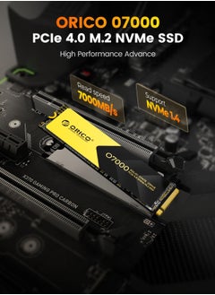 Orico ORICO 2TB NVMe SSD PCIe 4.0- Up to 7000MB/s, M.2 SSD 2280 PCIe 4.0X4 Internal Solid State Drive SSD, Fast Heat Dissipation, Compatible with macOS Windows for Gamers and Creators-O7000 (2TB)  - Image 3