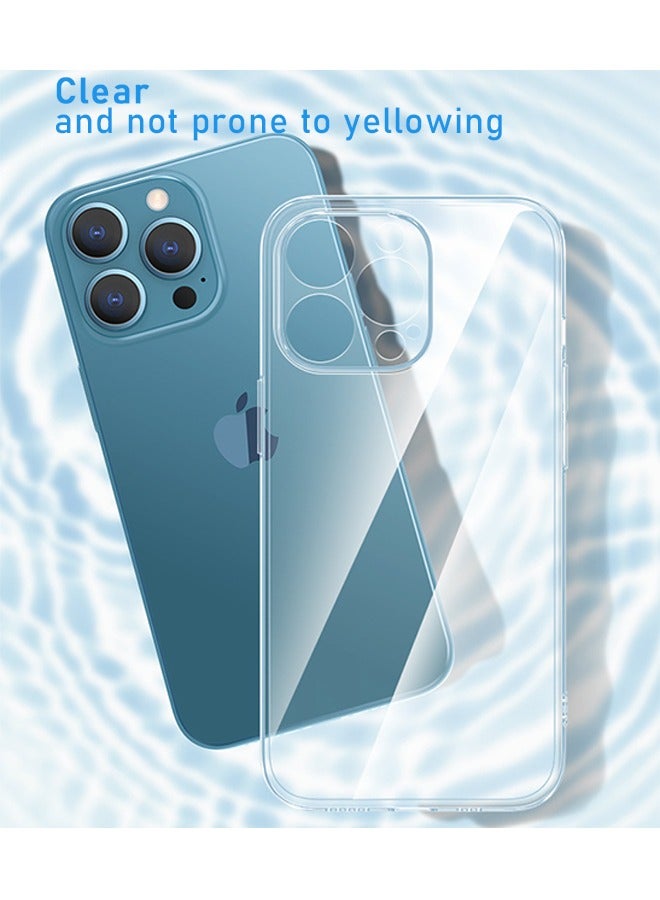 iPhone 16 Pro Max Back Cover Clear, Shockproof Thin Silicone Cover, Yellowing-Resistant Slim Transparent Phone Case, Anti-Scratch Clear Phone Case, Suitable for iPhone 16 Pro Max - Image 2