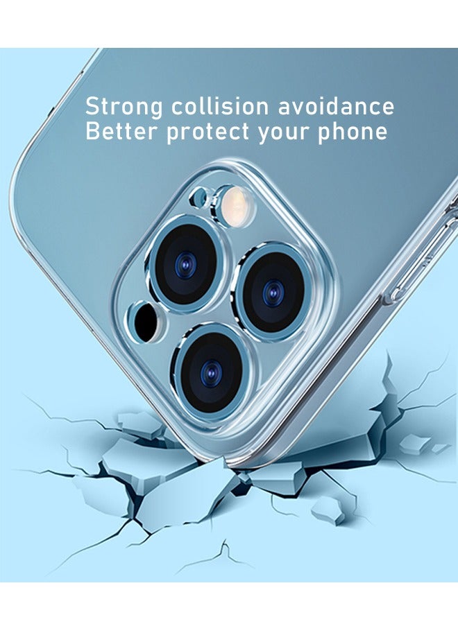 iPhone 16 Pro Max Back Cover Clear, Shockproof Thin Silicone Cover, Yellowing-Resistant Slim Transparent Phone Case, Anti-Scratch Clear Phone Case, Suitable for iPhone 16 Pro Max - Image 3