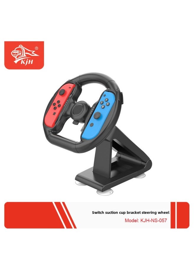 Generic Switch Racing Steering Wheel JoyCon Small Handle Steering Wheel Seat NS Gamepad Steering Wheel Bracket-Product Color:Black  - Image 3
