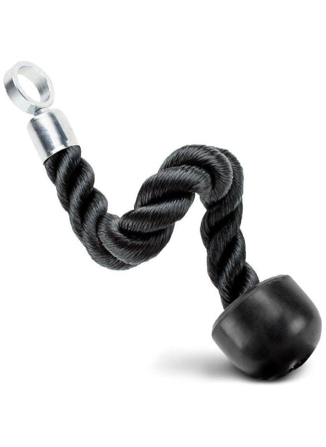 Heavy Duty Tricep Pull Down Single Rope with Snap Hook, Fitness Attachment Cable Machine Pulldown Rope for Home Gym