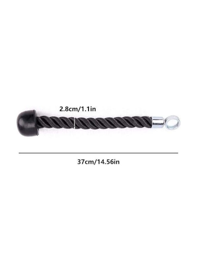 Heavy Duty Tricep Pull Down Single Rope with Snap Hook, Fitness Attachment Cable Machine Pulldown Rope for Home Gym