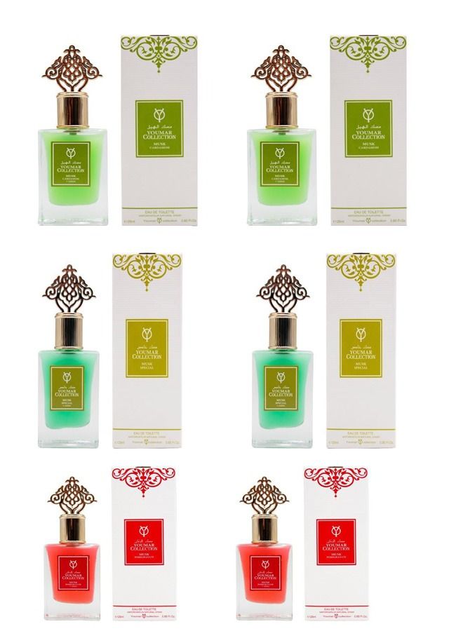 YOUMAR Special musk, pomegranate and cardamom, 6 pieces, 6 * 25 ml - Image 1