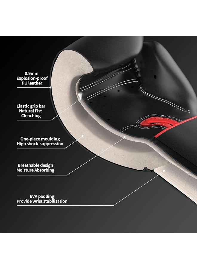 PROIRON قفازات بوكسينغ برو إيرون، قفازات تدريب كيس اللكمات لمواي تاي، التدريب، الكيك بوكسينغ، القتال، فنون القتال، قفازات التمرين 14 أونصة مع مزيل رائحة مجاني - Image 4