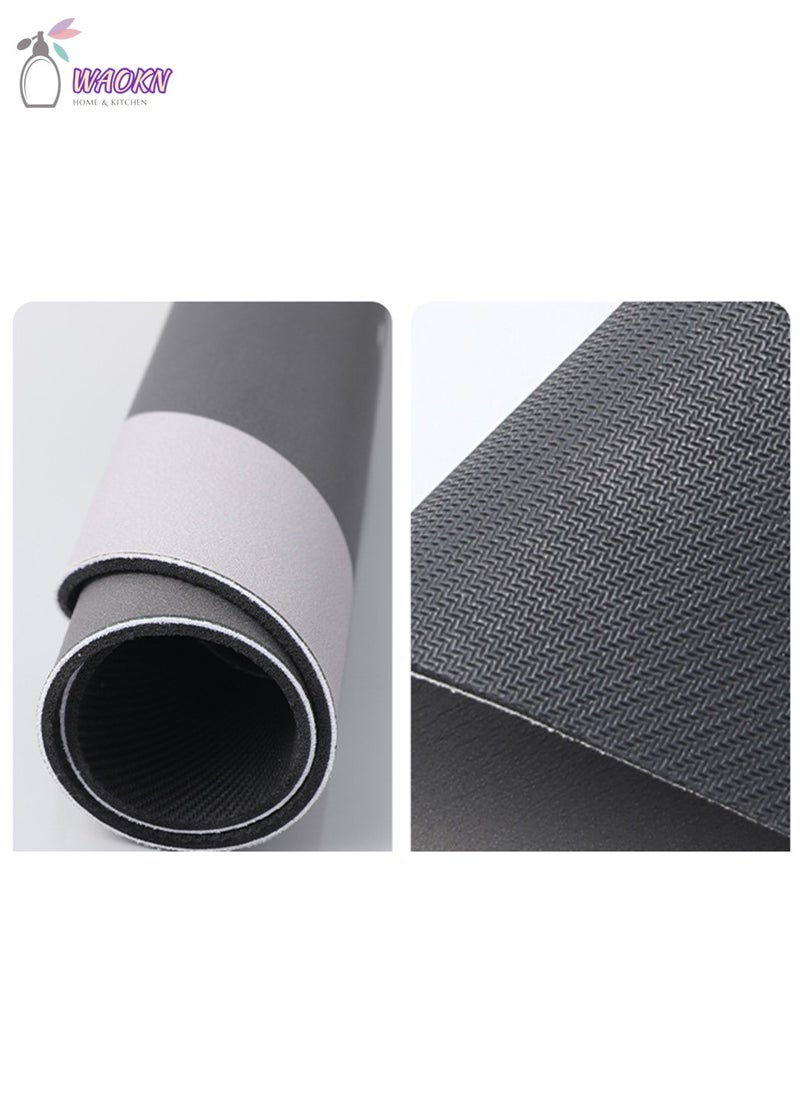 WAOKN Coffee Machine Absorbent Mat, Kitchen Bowl Bar Drain Mat, Cup Drying Mat, Table Top Leave-In Insulation Mat  - Image 5