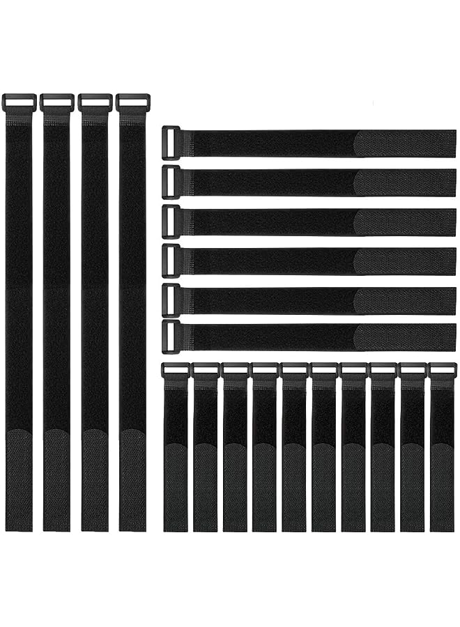 PROMASS Reusable Fastening Cable Straps and Cable Ties Set of 20 - Image 1