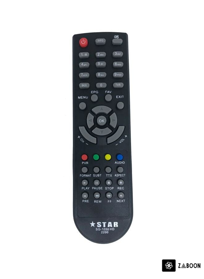 Zaboon 2-in-1 Rechargable Wireless Air Mouse Remote Control Black