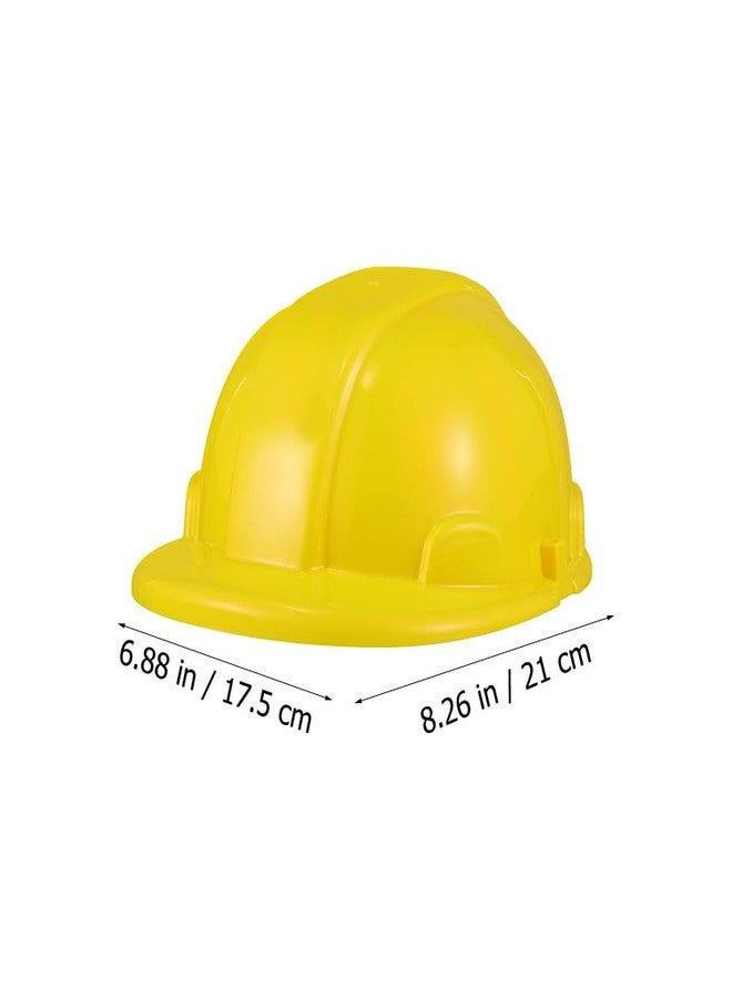 هيموتون خوذة صلبة للبناء من قطعتين، خوذة حفلات بلاستيكية ناعمة صفراء للأطفال، قبعة مهندس للأطفال، قبعات تزيين البناء، قبعات هدايا مميزة - Image 4