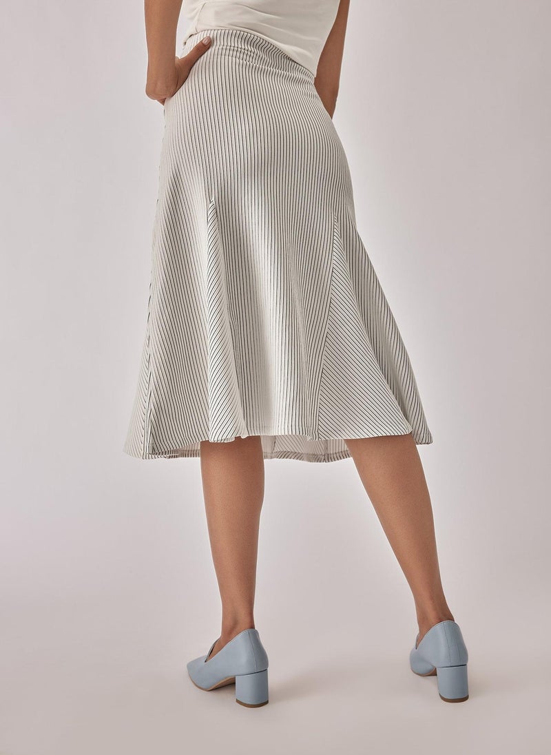 The Label Life A-line Godet Panel Midi Skirt - Image 5