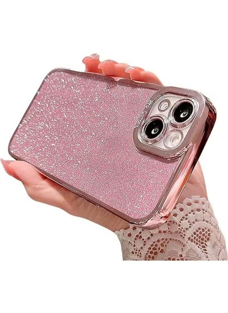 X-level - iPhone 15 Plus Case Cover For Women Girls Glitter Luxury Flexible Plating Shockproof Full Camera Lens Protective Protection Accessories Phone Back Cover For 15 Plus Luxurious - Image 1