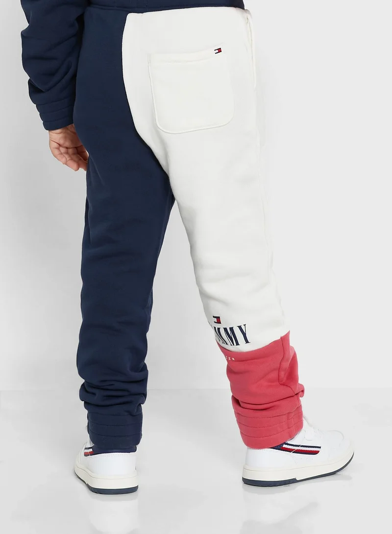 TOMMY HILFIGER Kids Color Block Sweatpants