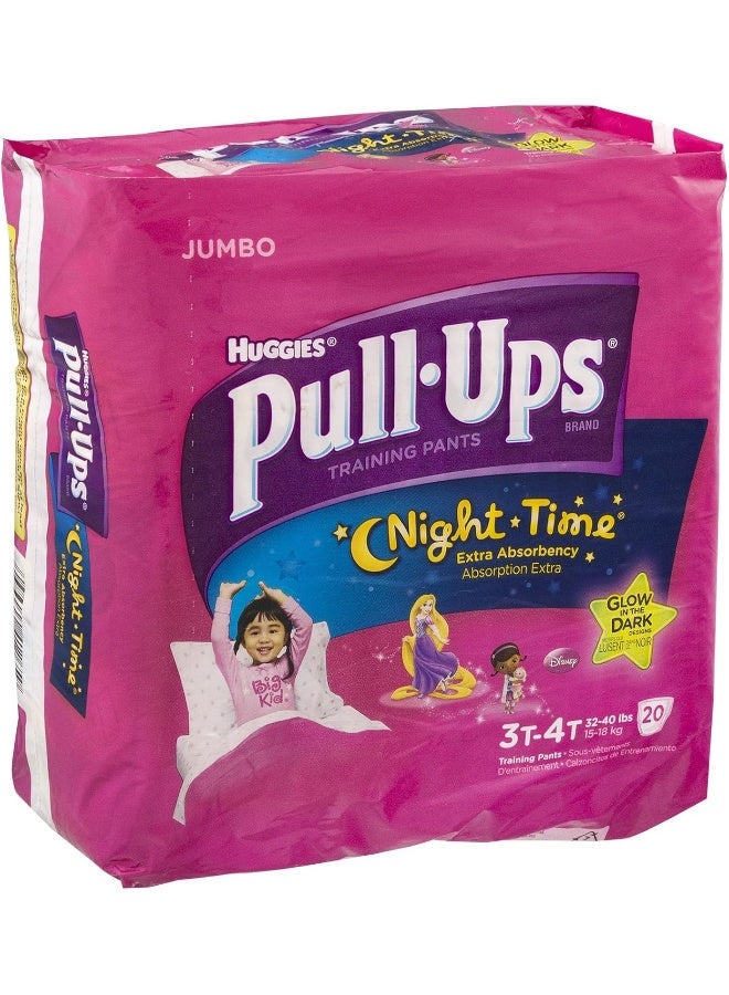 Huggies Pull-Ups Nighttime Training Pants - Girls - 3T-4T - 20 ct - Image 1