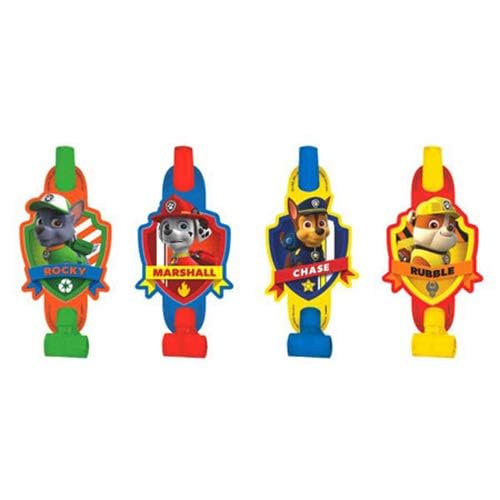 Amscan Paw Patrol Multicolor Party Blowouts - 5", 8 Pieces - Perfect Birthday Party Favors for Kids - Image 4