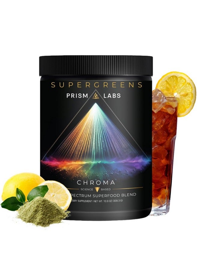 Chroma Daily Supergreens Superfood Powder | 8 Color Superfood Complexes Including Green Juice, Antioxidants, Probiotics & Prebiotics | Potent doses for Energy, Immunity & Gut Health - 30 Servings - Image 1